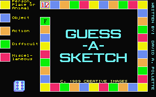 Guess a Sketch atari screenshot